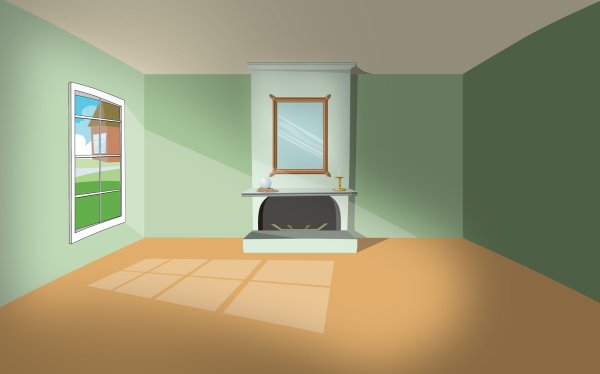 Макет пустой комнаты