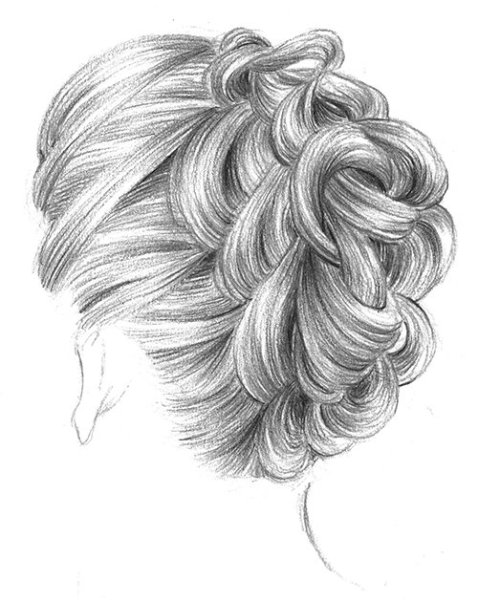 Прически карандашом