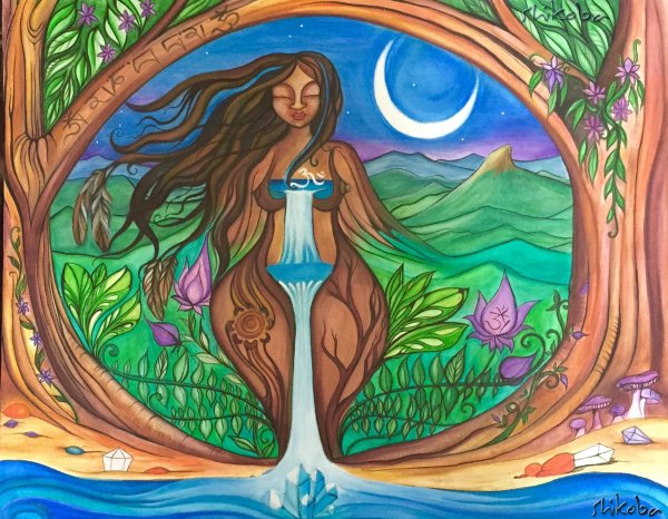 Женщина мать природа