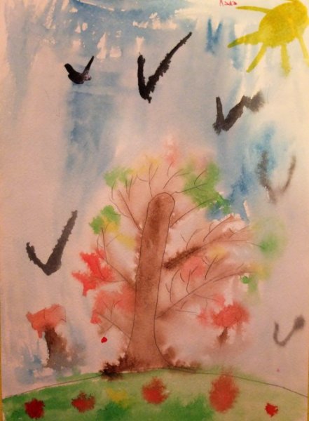 Ласточки пропали Фет иллюстрации