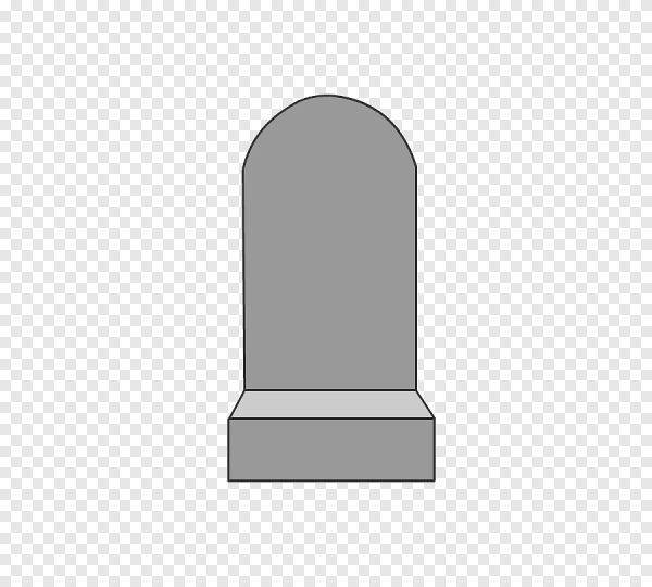 Пустой надгробный камень