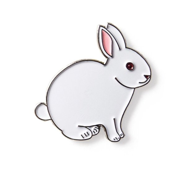 Пиктограмма белый заяц