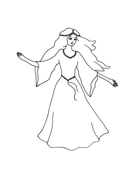 Принцесса лебедь raskraska