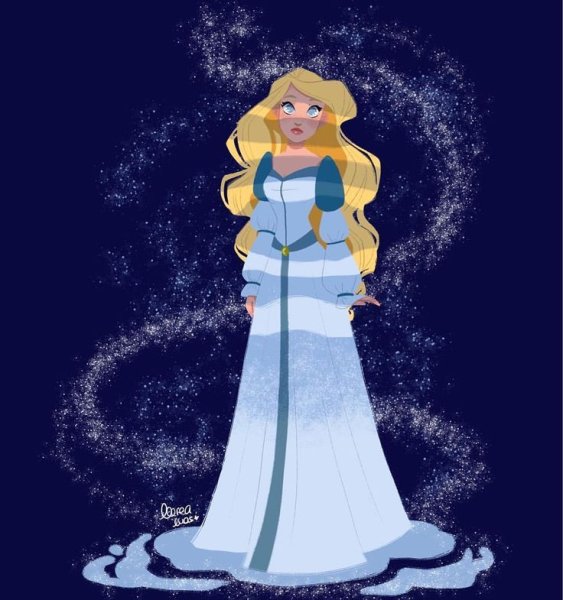 Раскраска Одетт принцесса лебедь