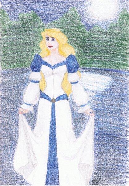 Как нарисовать принцессу лебедь