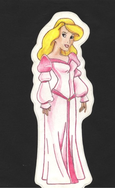 Рисуем принцессу лебедь