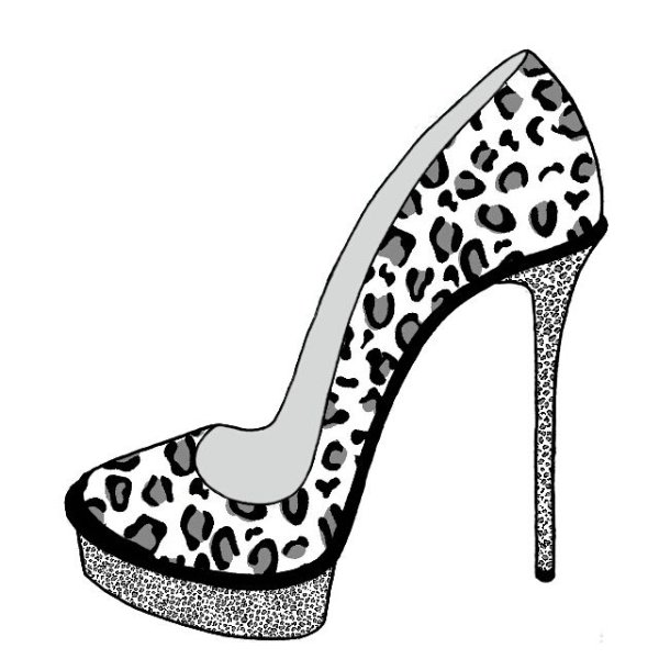 Туфли рисунок карандашом