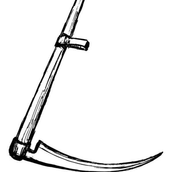 Рисунок косы для травы