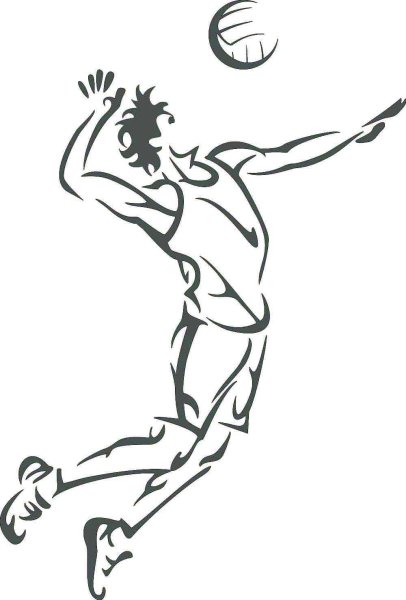 Волейболист вектор