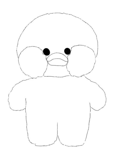 Раскраска уточки лалафвнфан