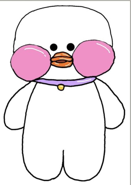 Раскраска одежда для уточки лалафанфан бумажную