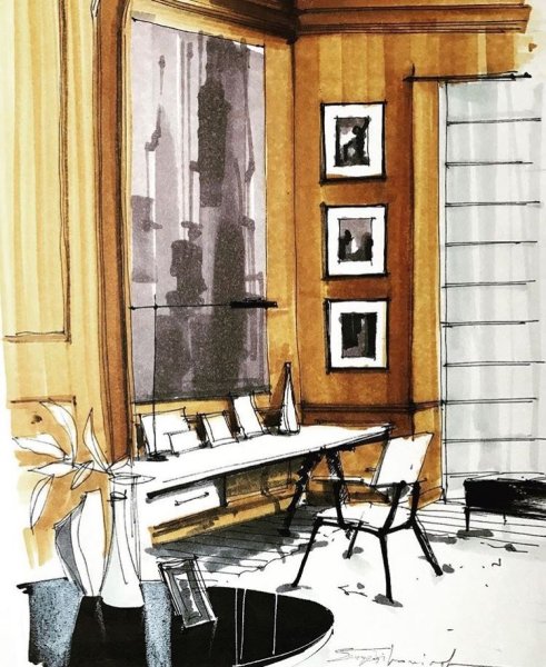 Нарисованный кабинет