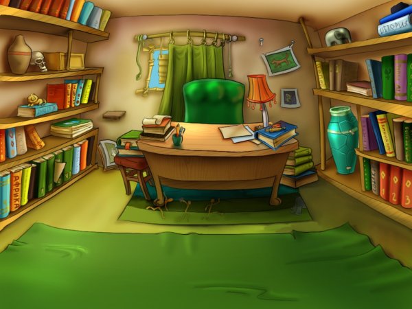 Мультяшный офисный кабинет