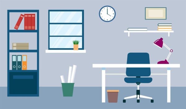 Нарисованный офис