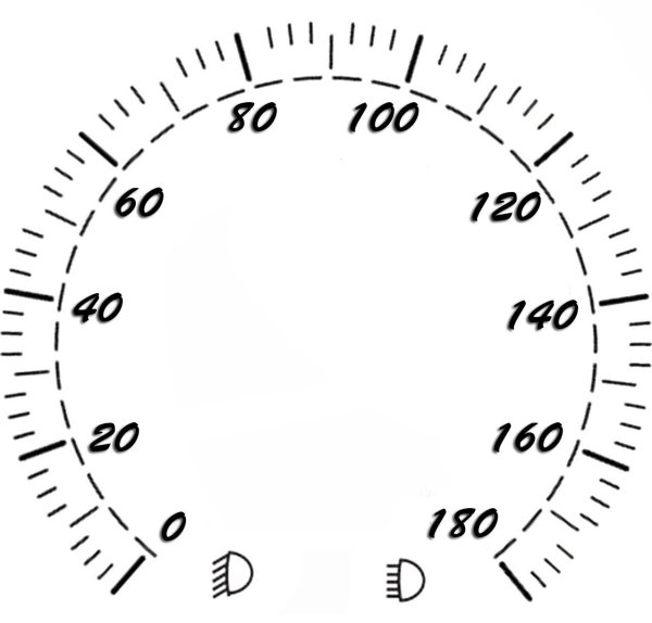 Спидометр нарисованный