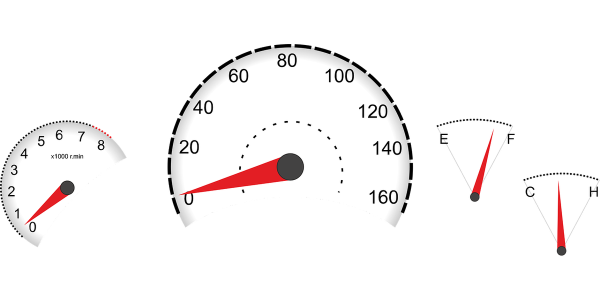 Прозрачный спидометр