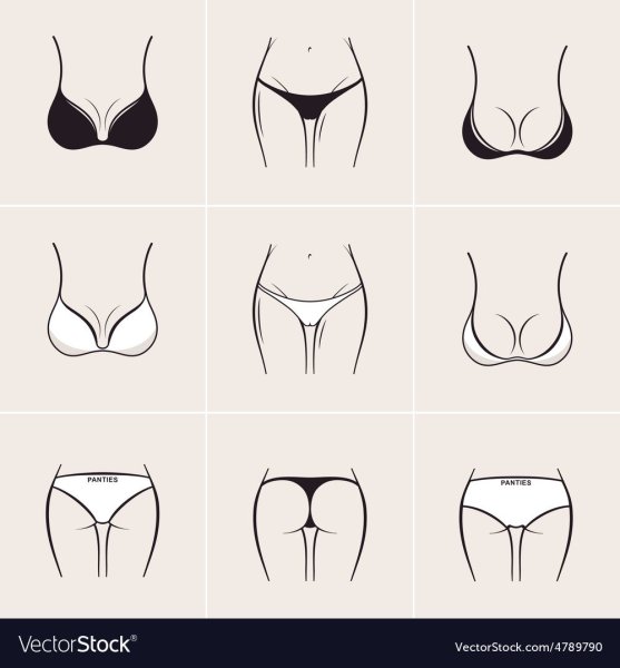 Женщина в трусах рисунок