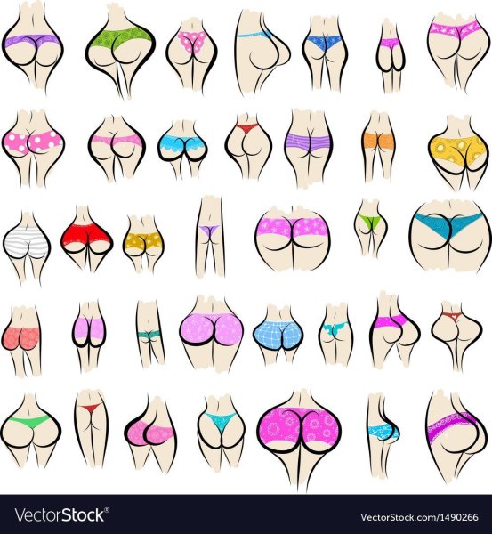 Формы женских ягодиц