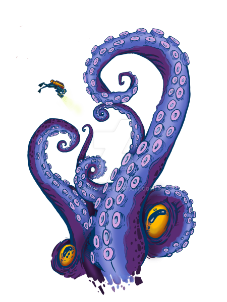 Щупальца осьминога арт