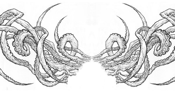 Щупальца тату эскиз