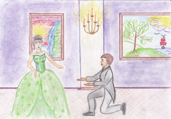 Принцесса и принц без фона