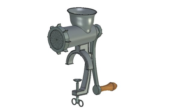 3д чертежи для компаса мясорубка