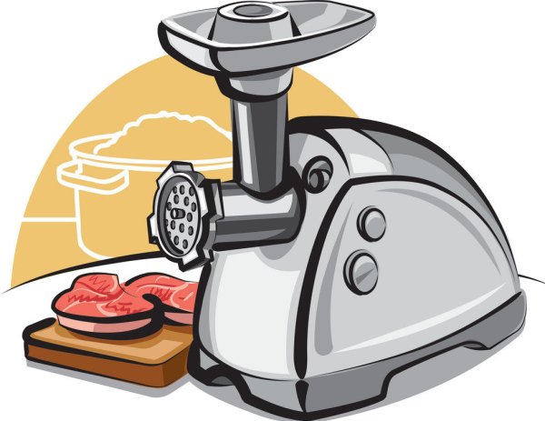 Мясорубка схематично