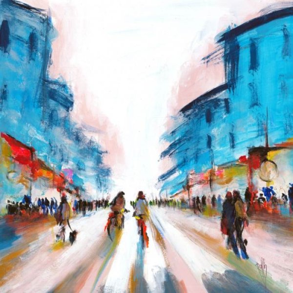 Живопись городская суета