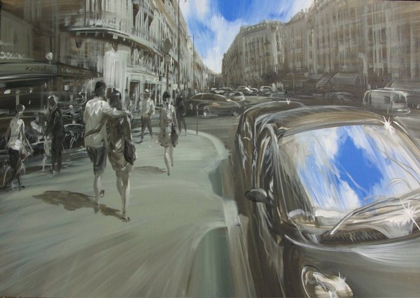 Живопись городская суета