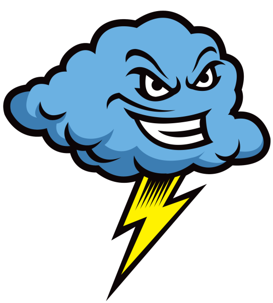 Тучка с молнией