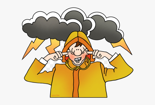 Тучка с молнией