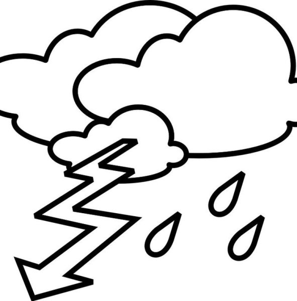 Туча раскраска