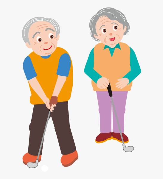 Пожилой человек мультяшный