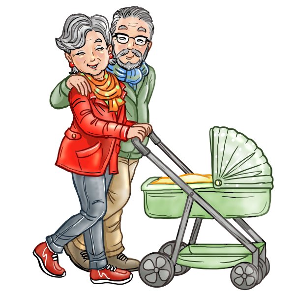 Дедушка рисунок