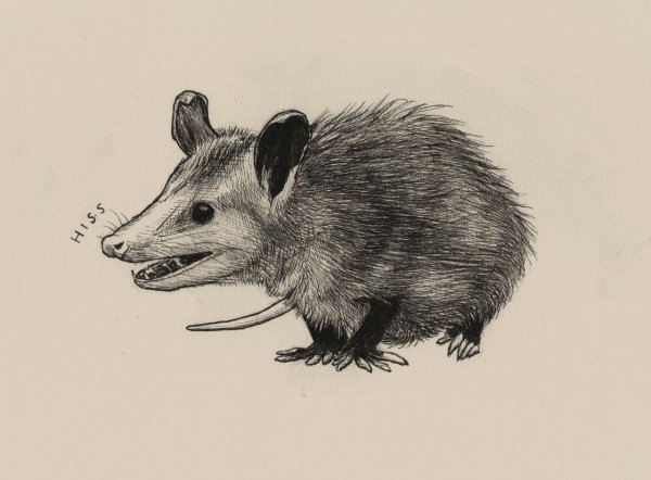 Опоссум иллюстрация