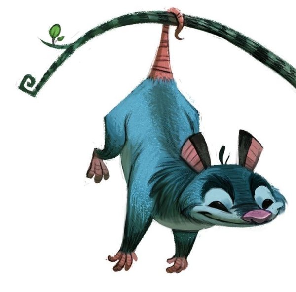 Опоссумы мультяшные