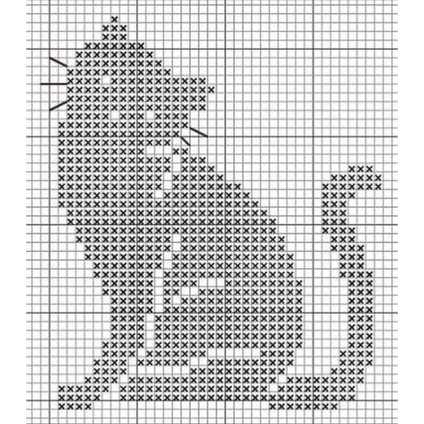 Филейное вязание крючком схемы кошки