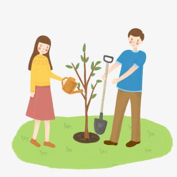 Посадка деревьевля детей