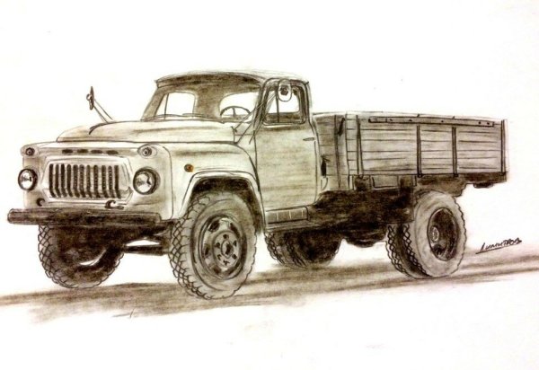 ГАЗ 3307 рисунок