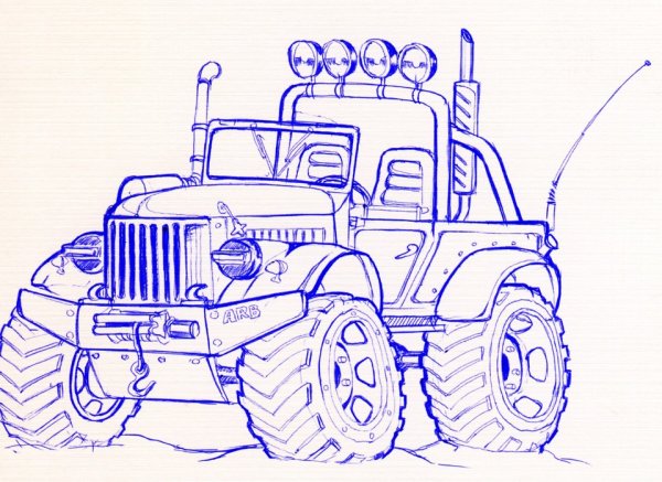 ГАЗ 69 раскраска