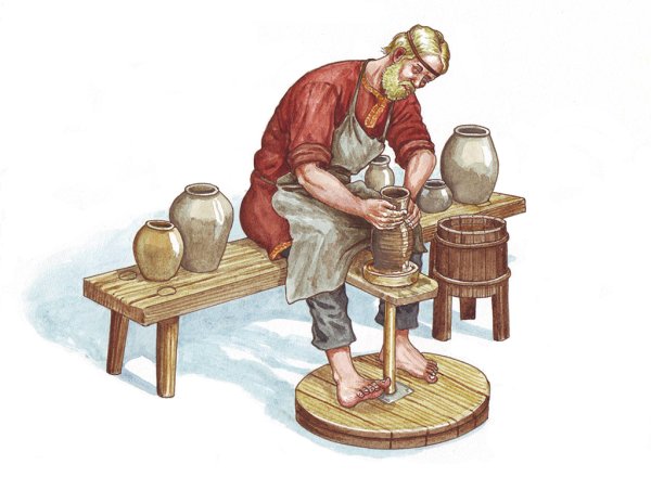 Древний Месопотамия Гончарный круг