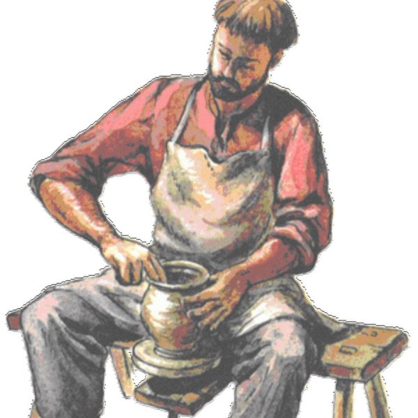 Раскраска гончарное ремесло