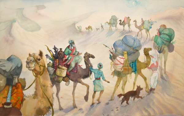 Караван иллюстрация