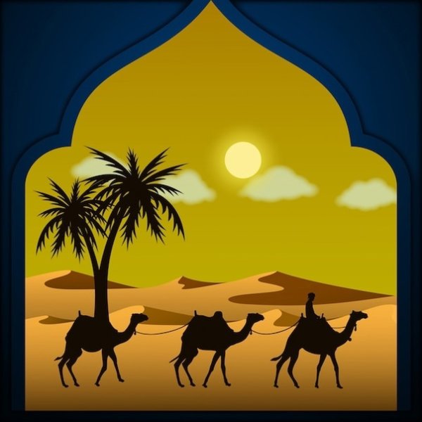 Восточная пустыня вектор