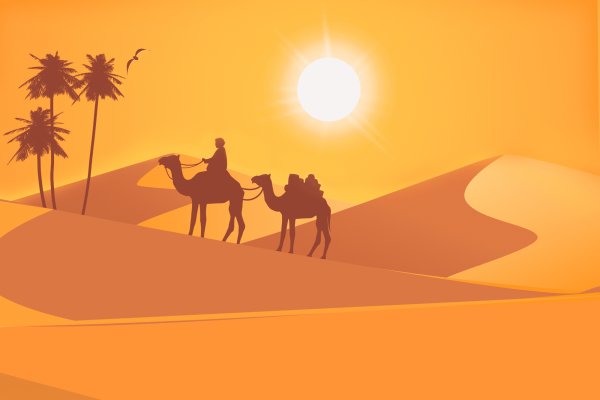 Рисунок Караван ручной работы