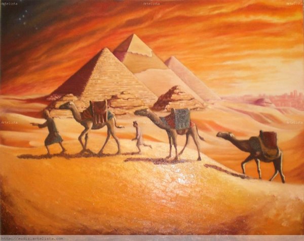 Арабская живопись пустыня