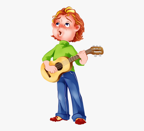 Мультяшный гитарист