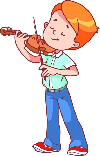 Музыкант мультяшный