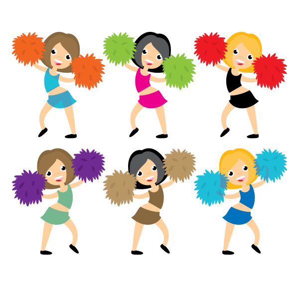 Черлидерша силуэт