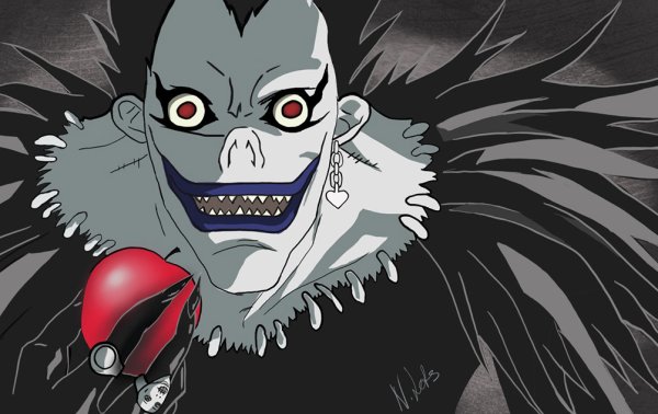 Раскраска аниме тетрадь смерти рюк